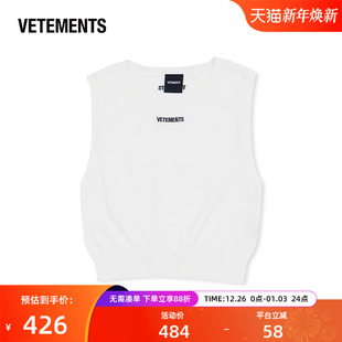 马甲针织背心34378002 潮流女士休闲无袖 VETEMENTS新款 纯色时尚