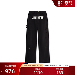 VETEMENTS商场同款100%棉宽松潮流直筒男女同款牛仔长裤35566003