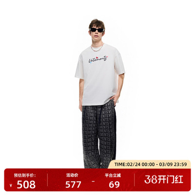 VETEMENTS全棉绒面3D发泡T恤