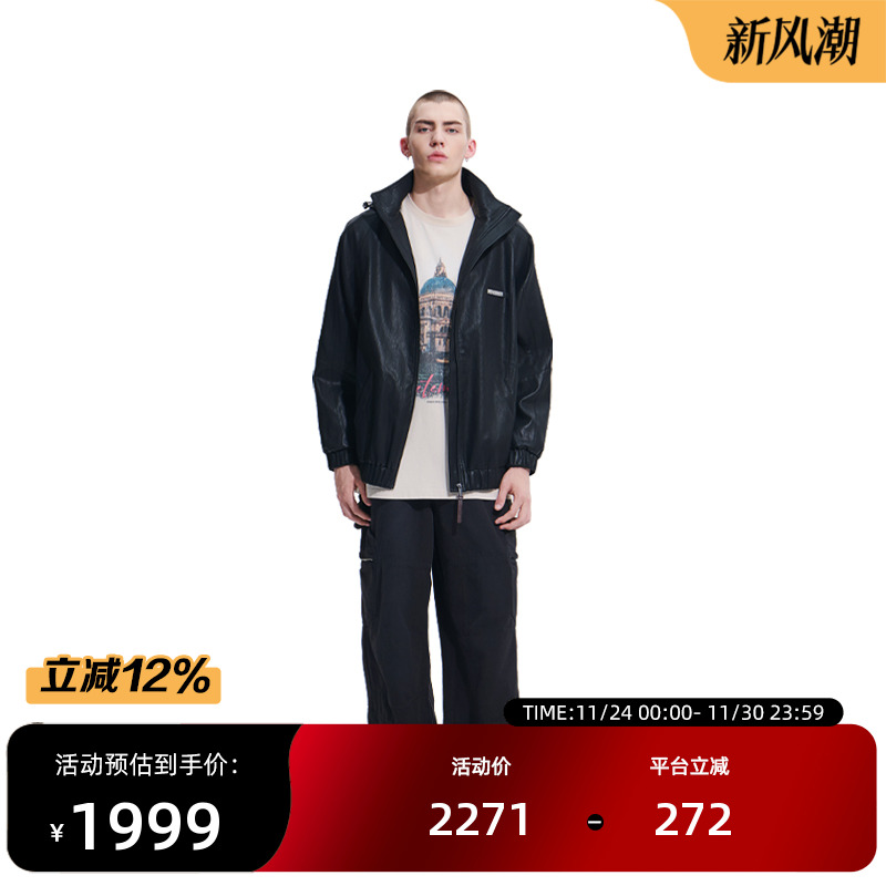 VETEMENTS机能风PU皮衣35515005