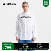 时尚 VETEMENTS秋季 衬衫 长袖 潮牌休闲宽松百搭上衣潮63530301 新款