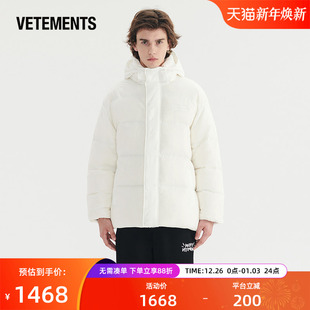 VETEMENTS秋冬新款 男女上衣63510306 潮流白鸭绒羽绒服保暖情侣款