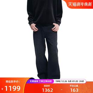 VETEMENTS新款 35566004 满印logo破坏设计男女百搭直筒牛仔长裤