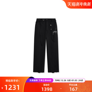 型针织长裤 磨破工艺阔腿弯刀版 35762001 男女同款 VETEMENTS新款