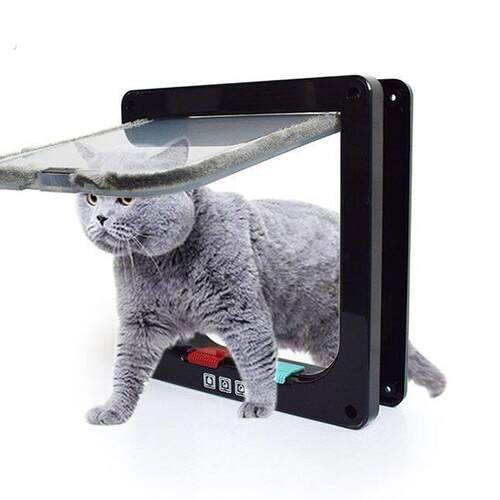 双向自由进出宠物门猫门洞狗门洞猫咪小狗出入门安装木门玻璃门洞