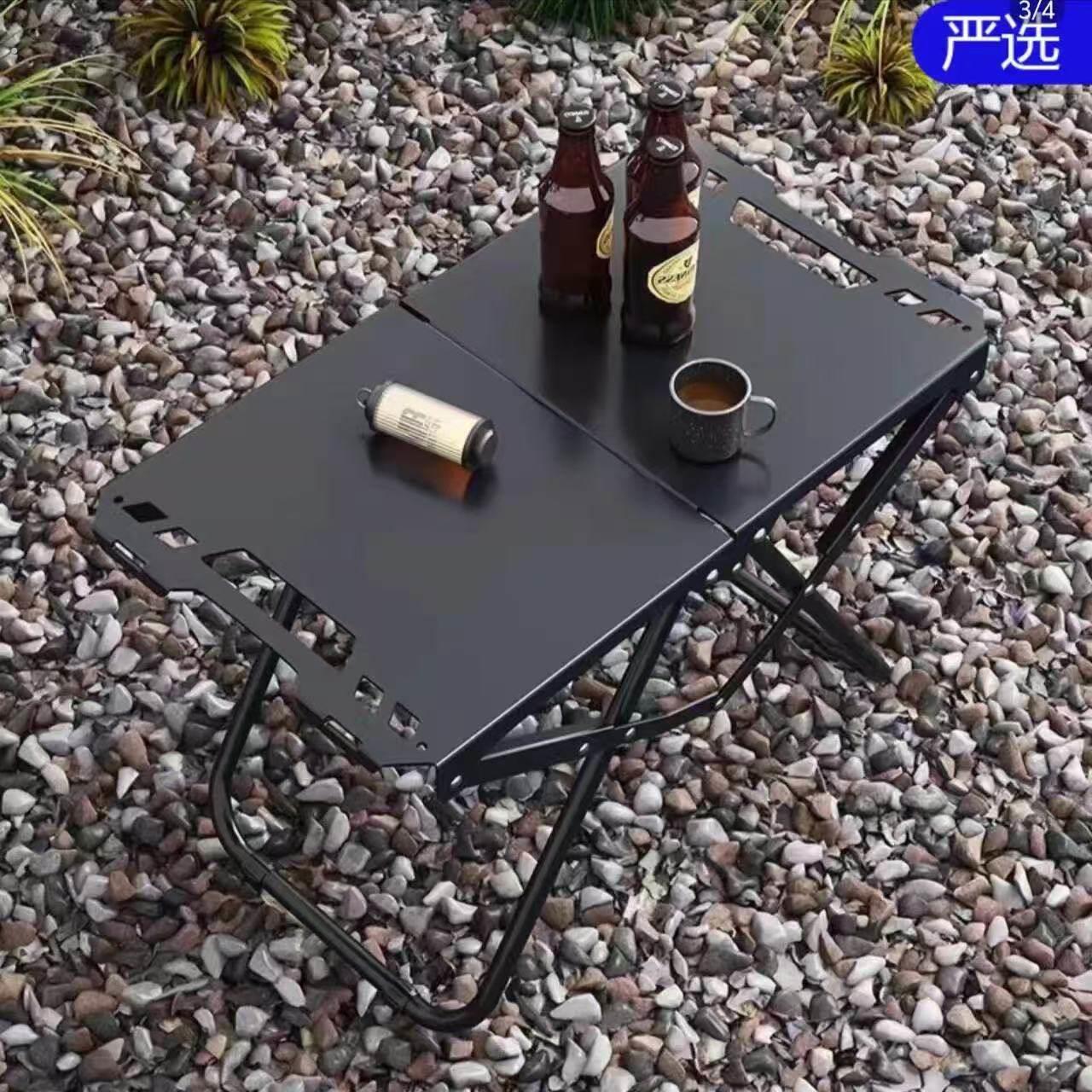 户外折叠桌子高端可携式防水防晒庭院露天野餐小茶桌自驾游战术桌