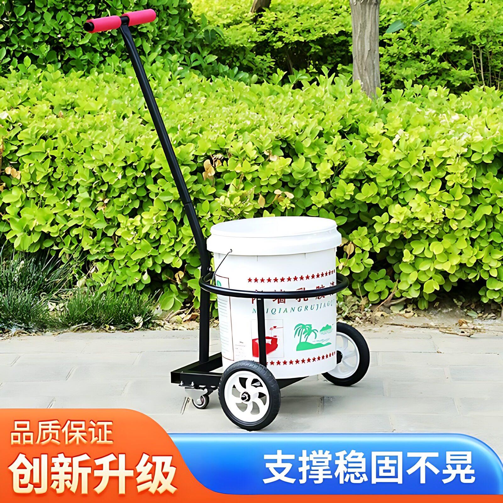 新款升级静音轮倒水车倒垃圾运水桶农村家用泔水车手拉式小推车