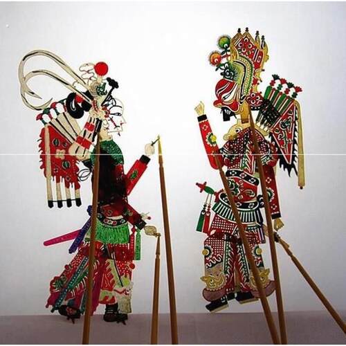 皮影戏人偶动物民族背景低价朋友皮影画西游记翻转生肖动画版全套