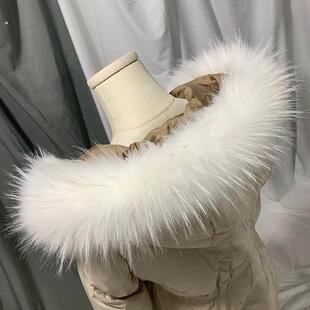 专用领子羽绒服毛领真毛通用帽子衣服百搭单卖可拆卸皮衣配件替换