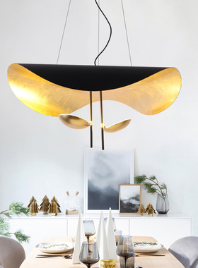意大利Catellani黑色内金箔吊灯后现代客厅餐厅卧室艺术吊灯