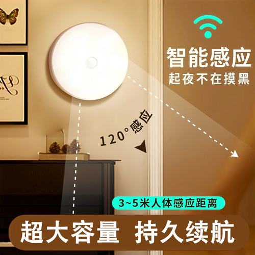 智能人体感应太阳能自充电小夜灯