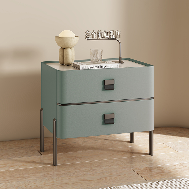 床头柜简约现代轻奢高级感主卧极窄创意置物架替代品实木简易边几