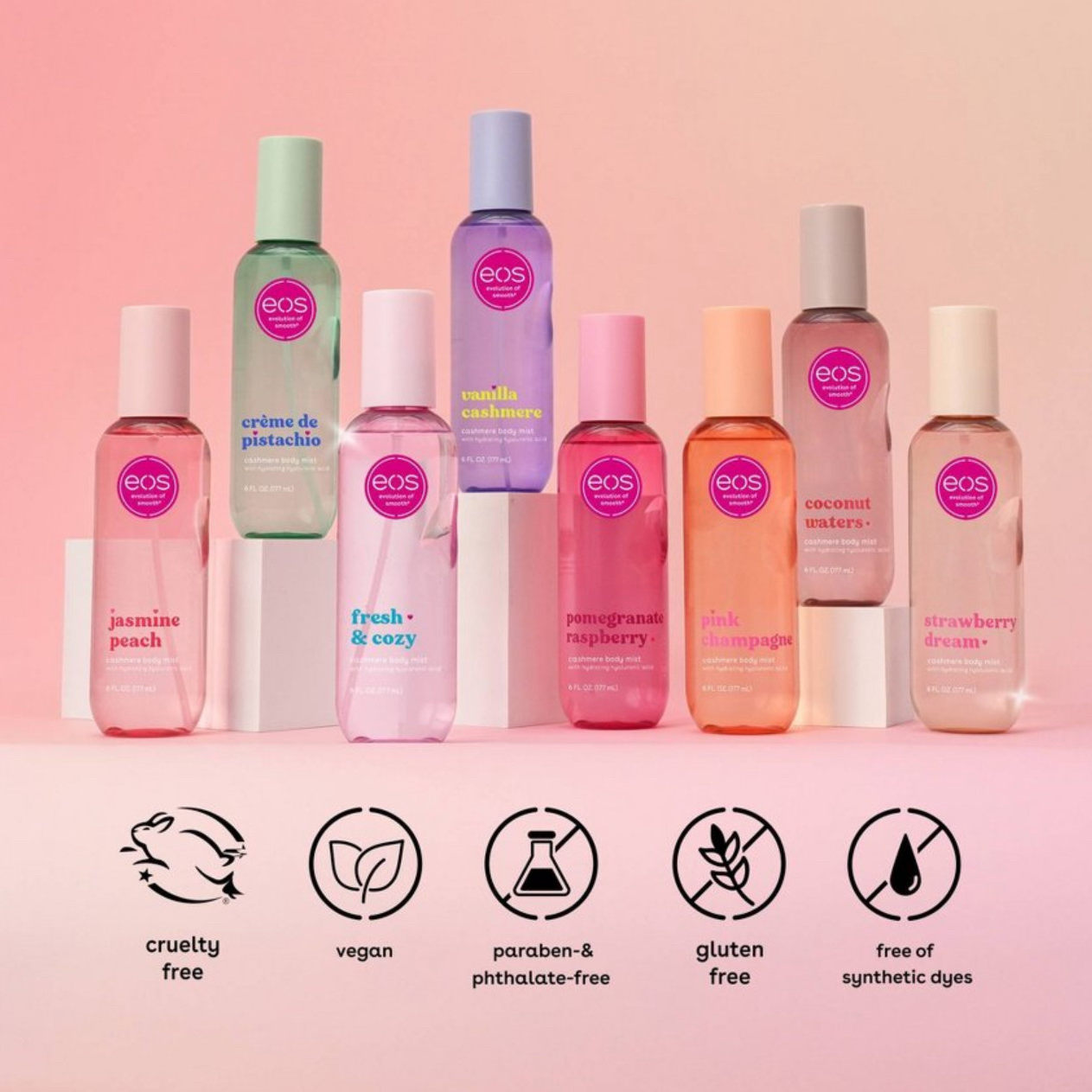新品美国EOS Cashmere Body Mist 身体香氛喷雾