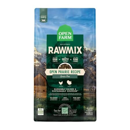 Open Farm RawMix Prairie Recipe for Cats， includes Kibble