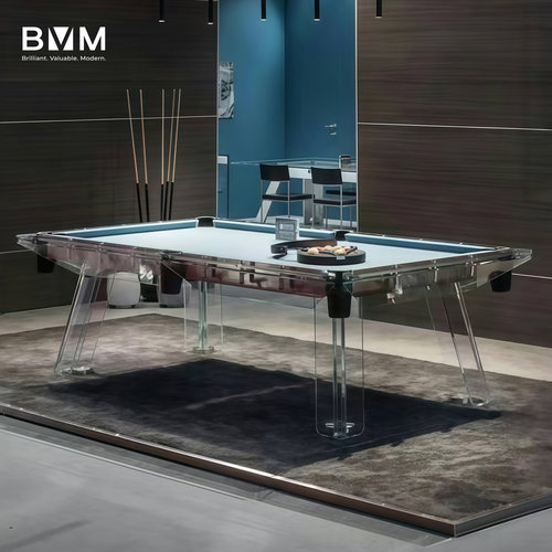 莱特台球桌bvm水晶玻璃美式