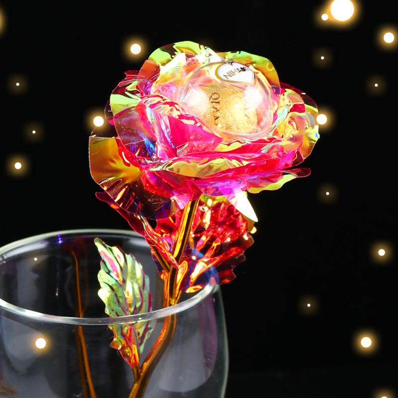 520创意七彩玫瑰花巧克力花束糖果母亲节情人节礼品女友生日礼物