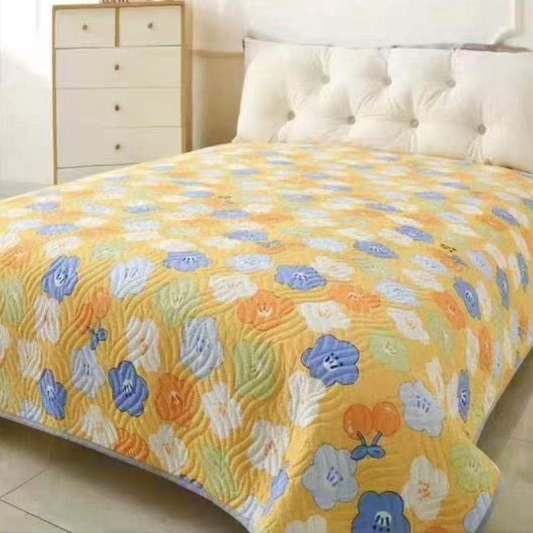 双面床盖单件四季通用防滑儿童榻榻米夹棉大床单人炕盖2024新款,床上用品,床盖,淘宝优惠券,粉丝福利购,淘宝优惠卷