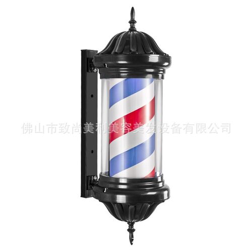 led复古美容美发转灯发廊标志灯箱理 发店转灯罗马庭院宫灯 户外