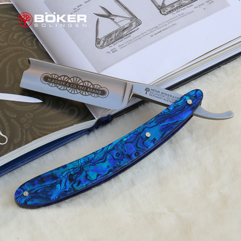 德国进口博克boker手动剃须刀传统刮胡刀锋利理发刀子经典直剃刀