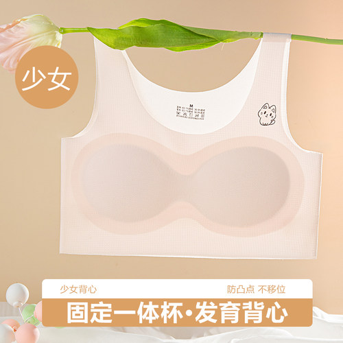 固定胸垫无痕聚拢少女内衣