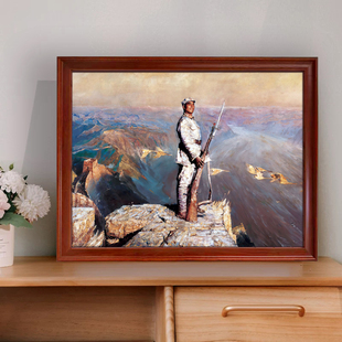 黄河颂爱国主题红军革命题材气势恢宏简约客厅办公背景墙装饰壁画