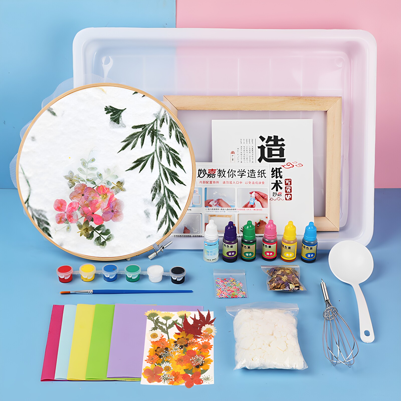 妙嘉儿童非遗古法造纸术材料包图片