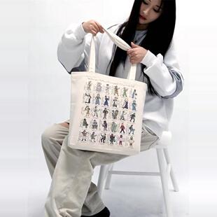 剑桥大学《改变世界的女性》同款女单肩帆布包文艺个性学生托特包