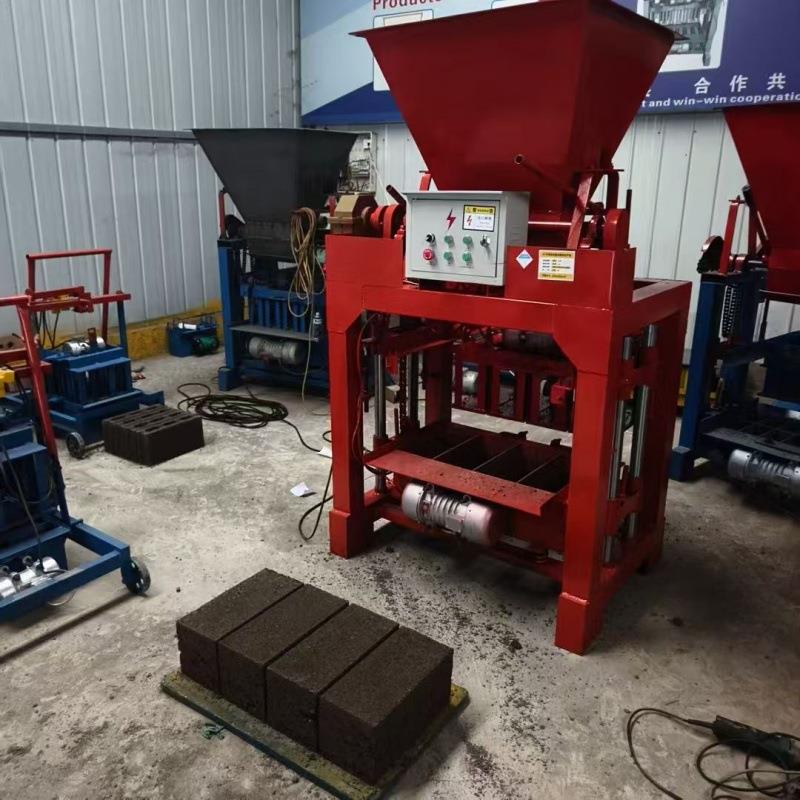 出口半自动水泥空心制砖机小型水泥垫块垫块机水利u型渠成型机