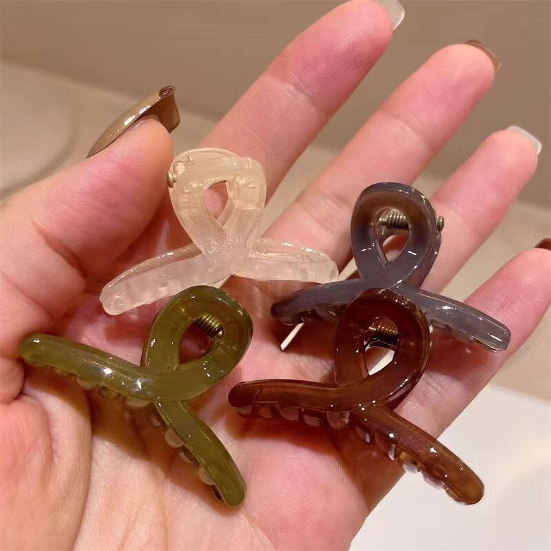 果冻色小抓夹刘海侧边夹韩版百搭