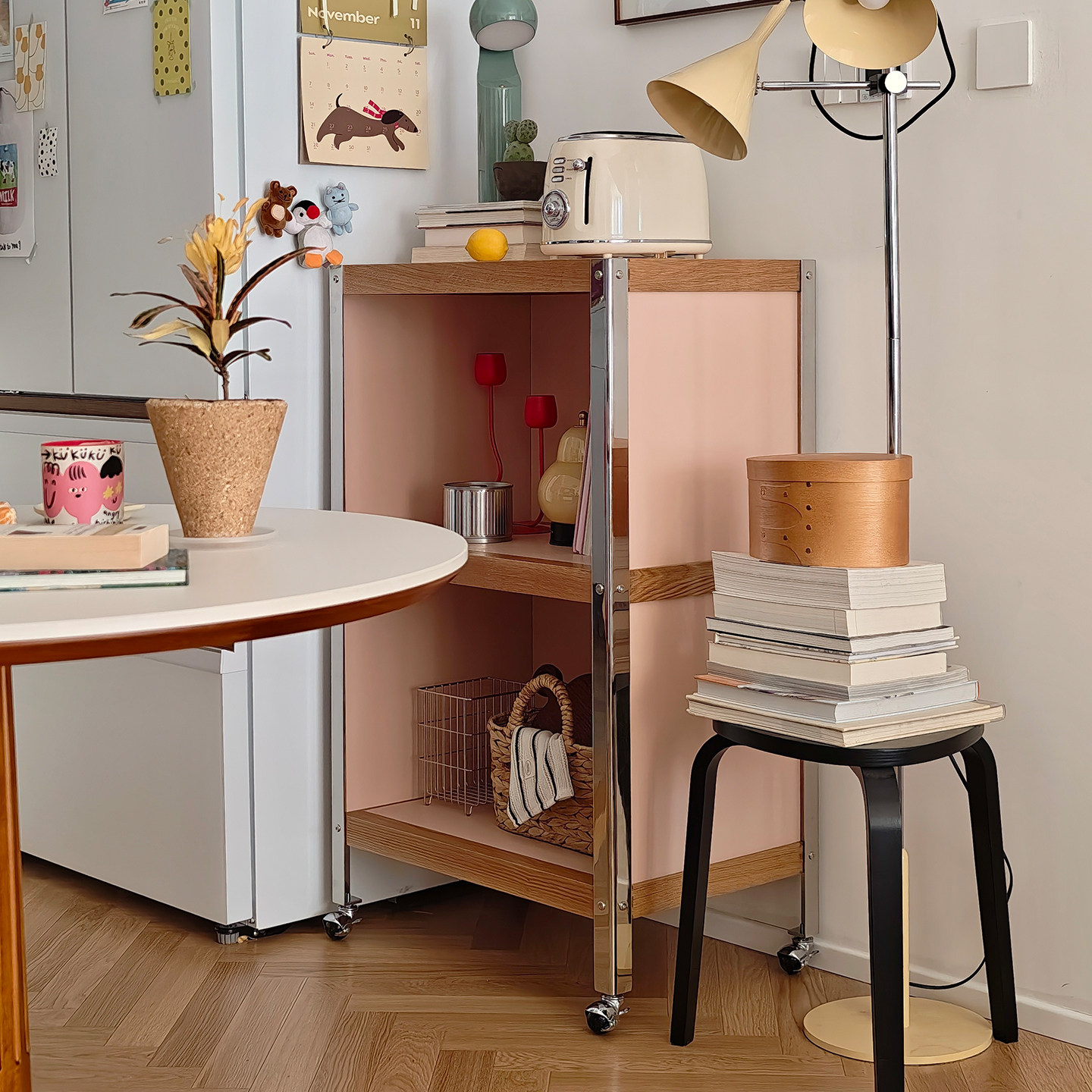 『号角屋 米特餐边柜』北欧包豪斯中古客厅收纳置物柜可移动边柜