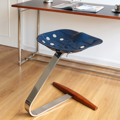 号角屋中古设计师不锈钢休闲餐椅