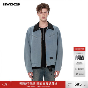 复古工装 巴恩风底特律夹克美式 水洗外套 拓子哥江奇霖同款 IMXS