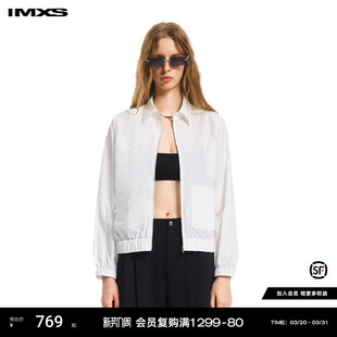 新款 运动小夹克拉链衬衫 春夏 外套式 IMXS吸湿排汗廓形户外薄款