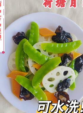 荷塘月色荷塘小炒仿真食品模型仿真假菜模型仿真食物道具拍摄道具