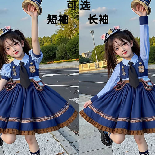 朱迪兔子警官cos连衣裙