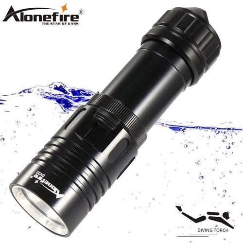 DV32潜水手电筒专用防水强光户外超亮26650水下赶海L2夜潜