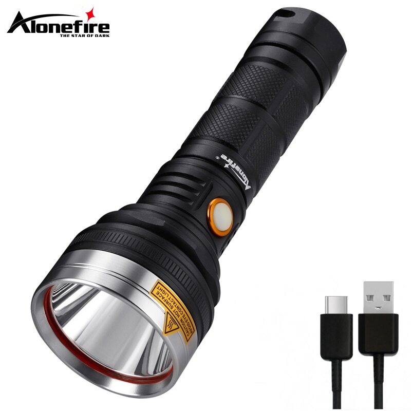 强光手电筒充电家用超亮远射led大功率户外探照疝气灯