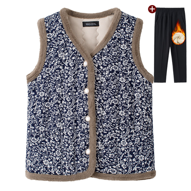 中老年女妈妈马甲冬装老年棉衣外套新款2025外穿背心奶奶保暖棉服