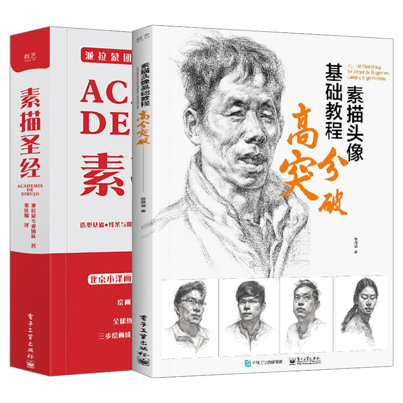 素描头像基础教程高分突破 素描圣经素描入门自学零基础教程人物石膏