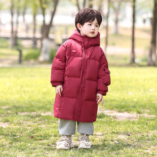 韩国童装儿童长款羽绒服过膝一岁宝宝加厚保暖男女童新款三防冬装