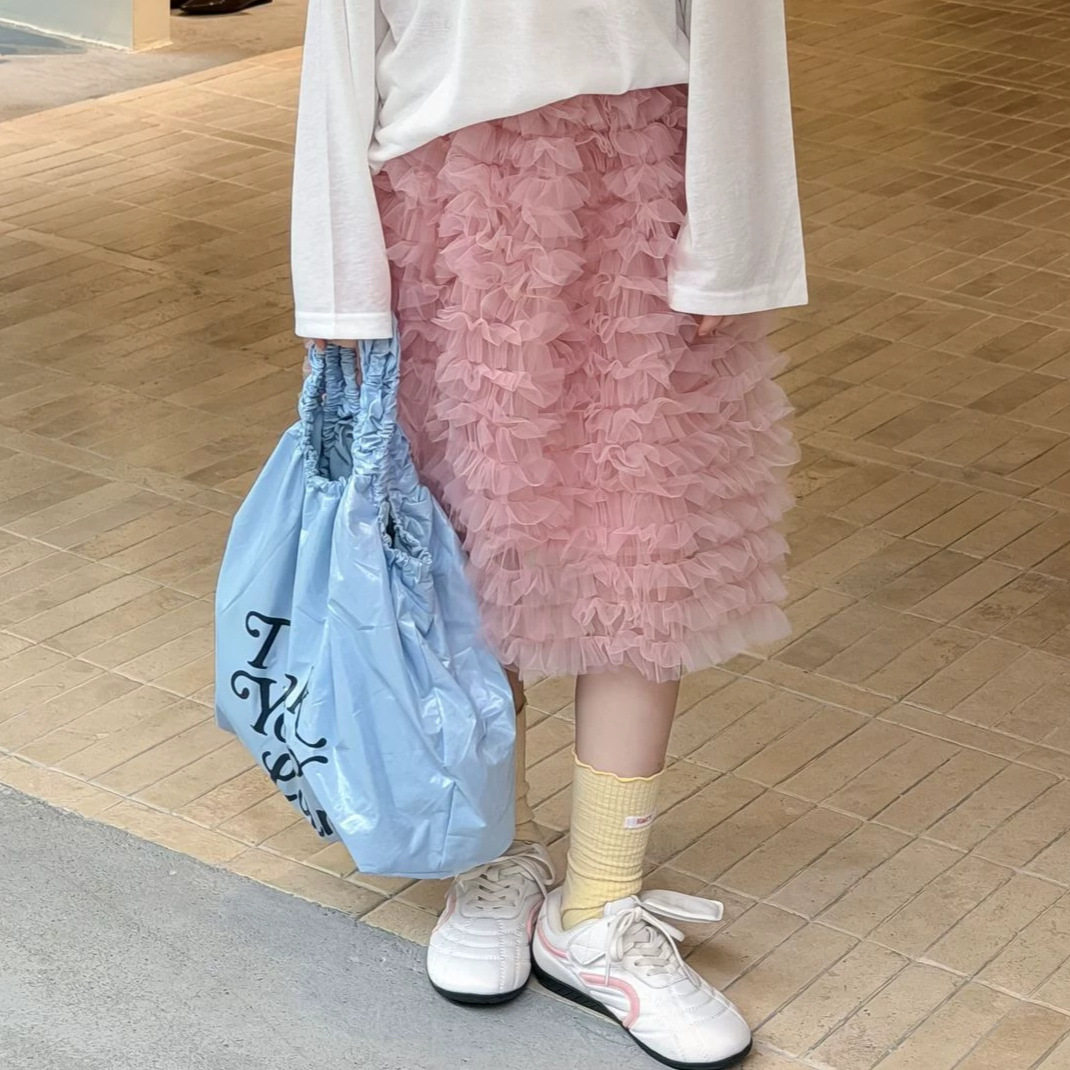 女童甜美网纱蛋糕公主半裙