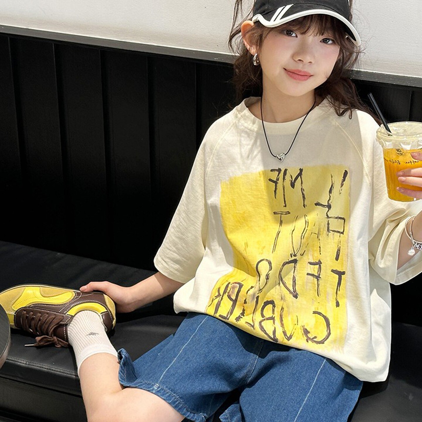 女童夏季宽松短袖T恤2026新款