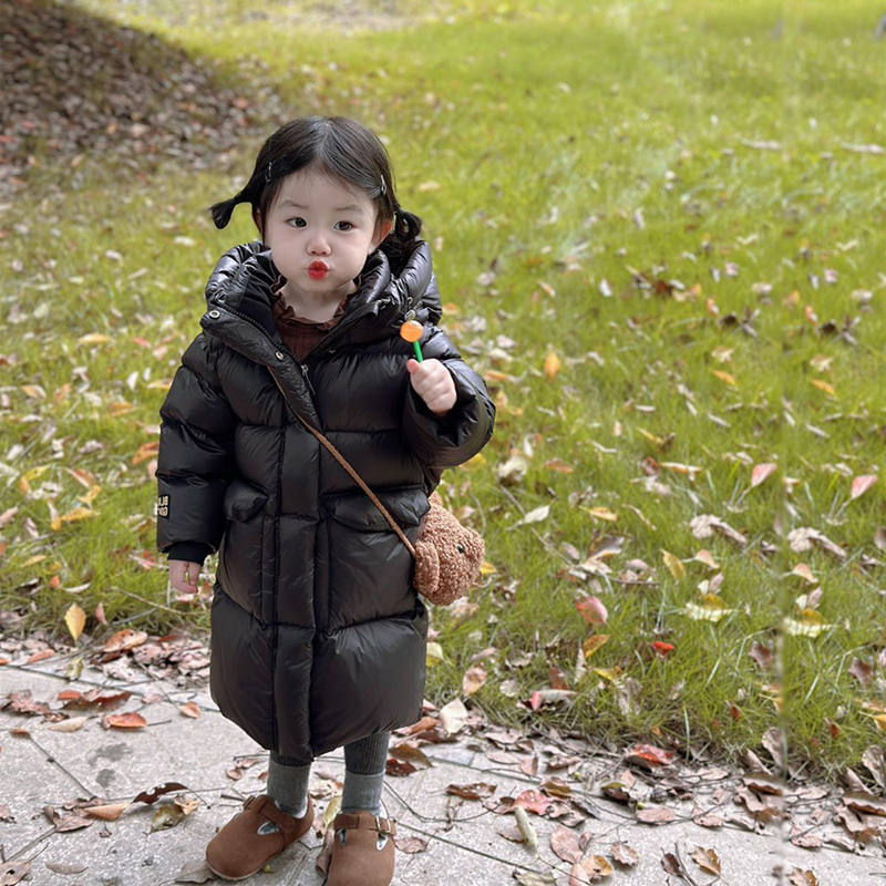 儿童白鸭绒羽绒服男女童宝宝