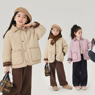 韩国童装冬装女童棉服2026秋冬季新款休闲儿童夹棉轻薄外套棉衣服