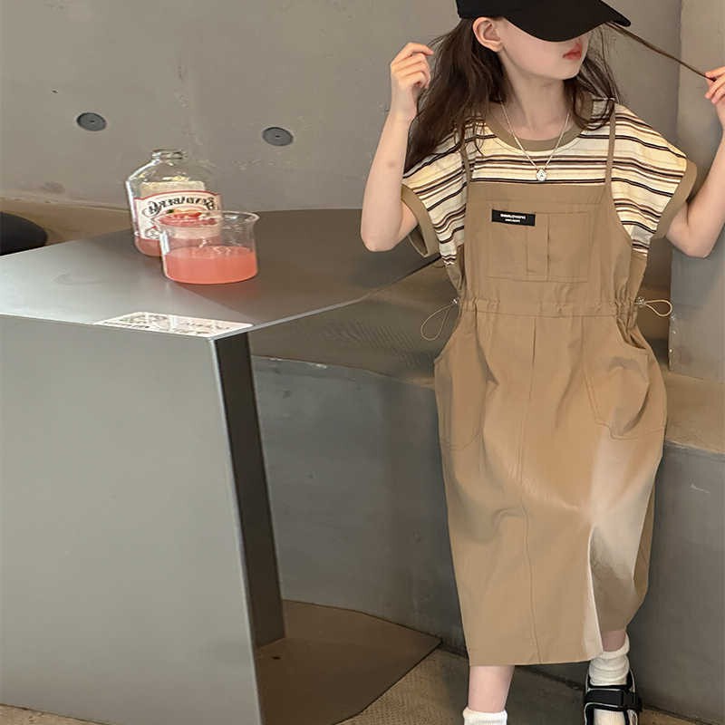女童夏季韩版洋气背带连衣裙