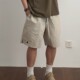 裤 日系复古刺绣五分短裤 潮 宽松休闲裤 工装 男女夏季 户外运动沙滩裤