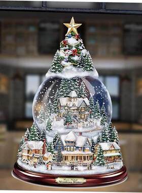 Christmas Tree RotatSculpture Train Decoration Window贴纸