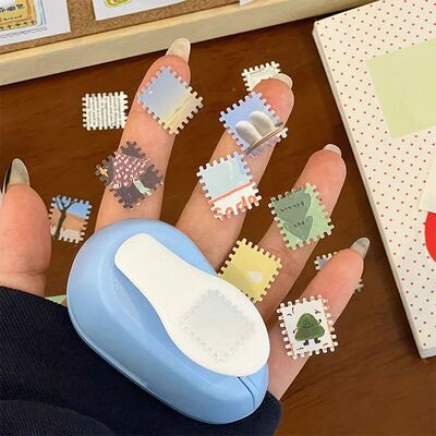 Stamp embossing tool, creative handicraft, stamp log, hole p