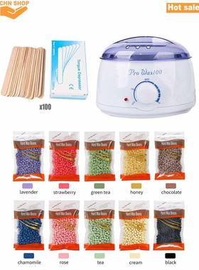 Hot Wax Warmer Heater Machine Hair Removal Beans Waxing Kit