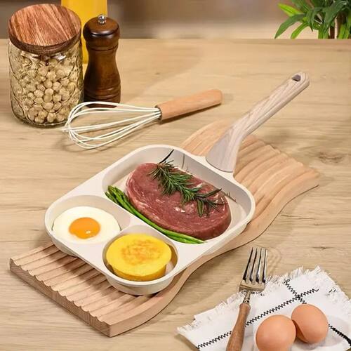 3-in-1 Breakfast Pan, Non-Stick Aluminum, Induction & Gas Ra